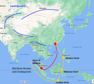 List of Straits and their importance